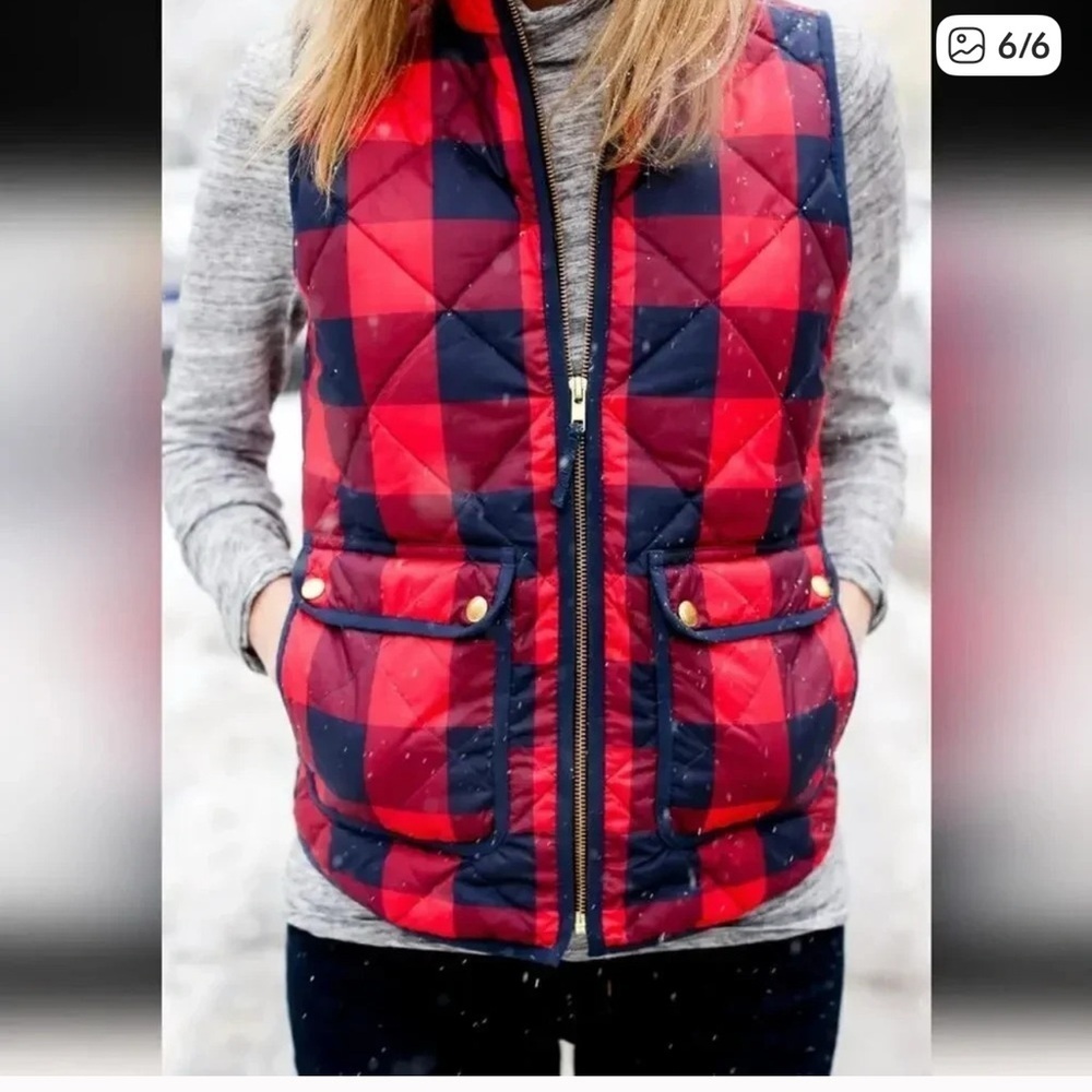 Paraphrase Red and Blue Quilted Vest